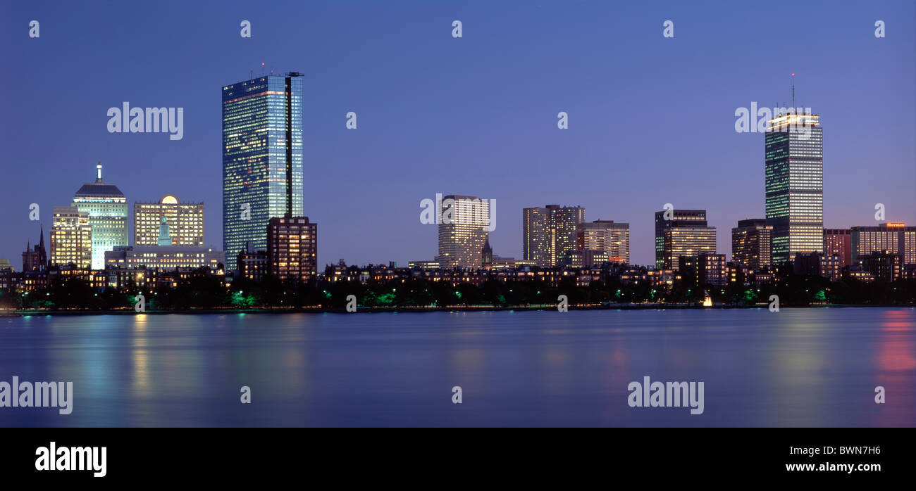 États-unis d'Amérique États-Unis Amérique du Nord Boston Charles River Massachusetts skyline panorama town city Banque D'Images