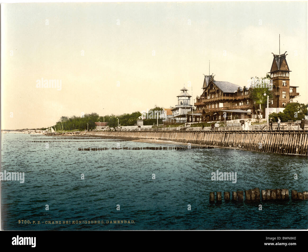 Zelenogradsk Cranz mauvais standing moyen accorde Konigsberg Kaliningrad Oblast de la Prusse de l'anciennement Allemagne Europe Allemand E Banque D'Images