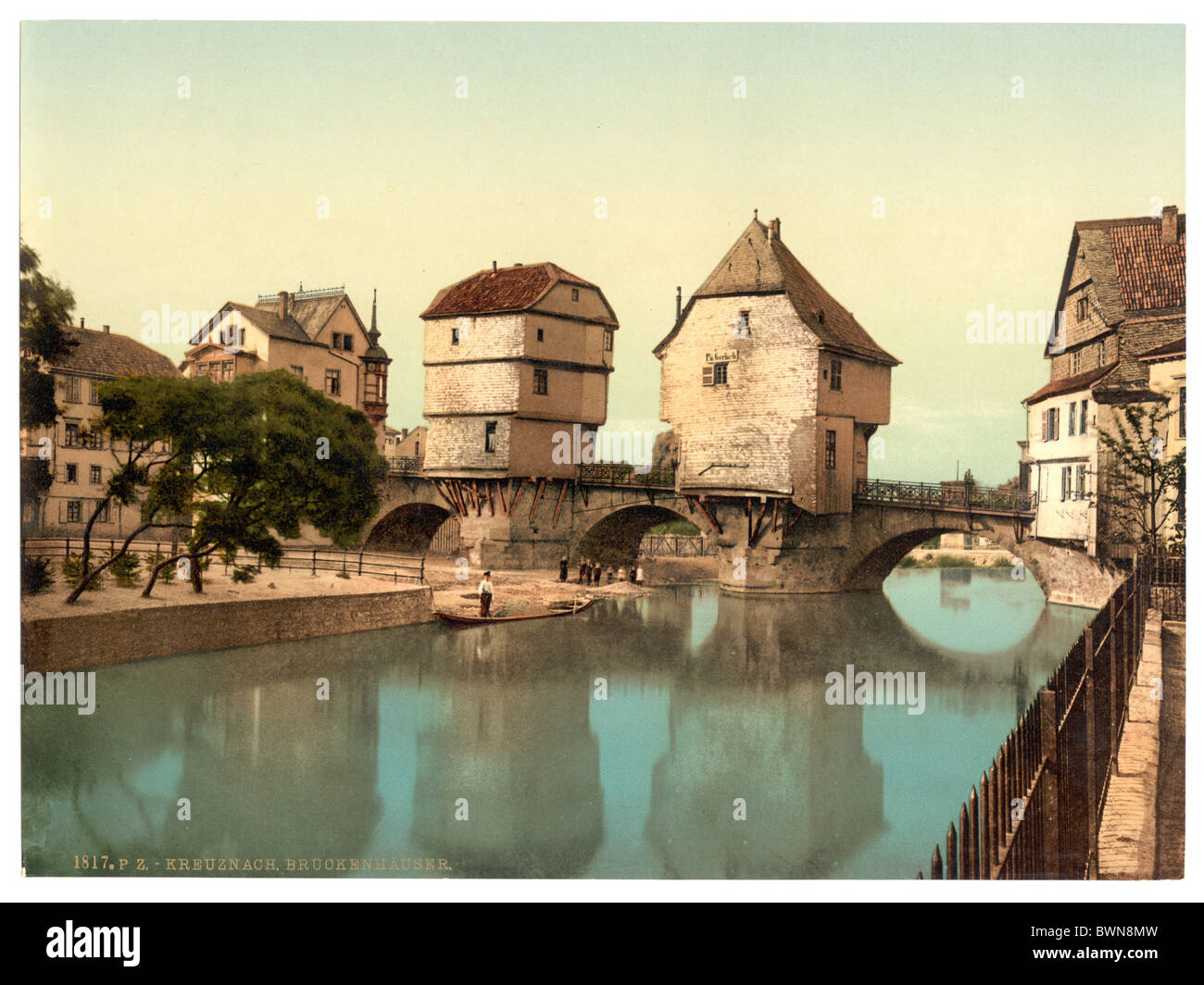 Kreuznach Allemagne Europe Nahethal Photochrom Prusse rhénane vers 1900 histoire historique historique Bad Kreu Banque D'Images