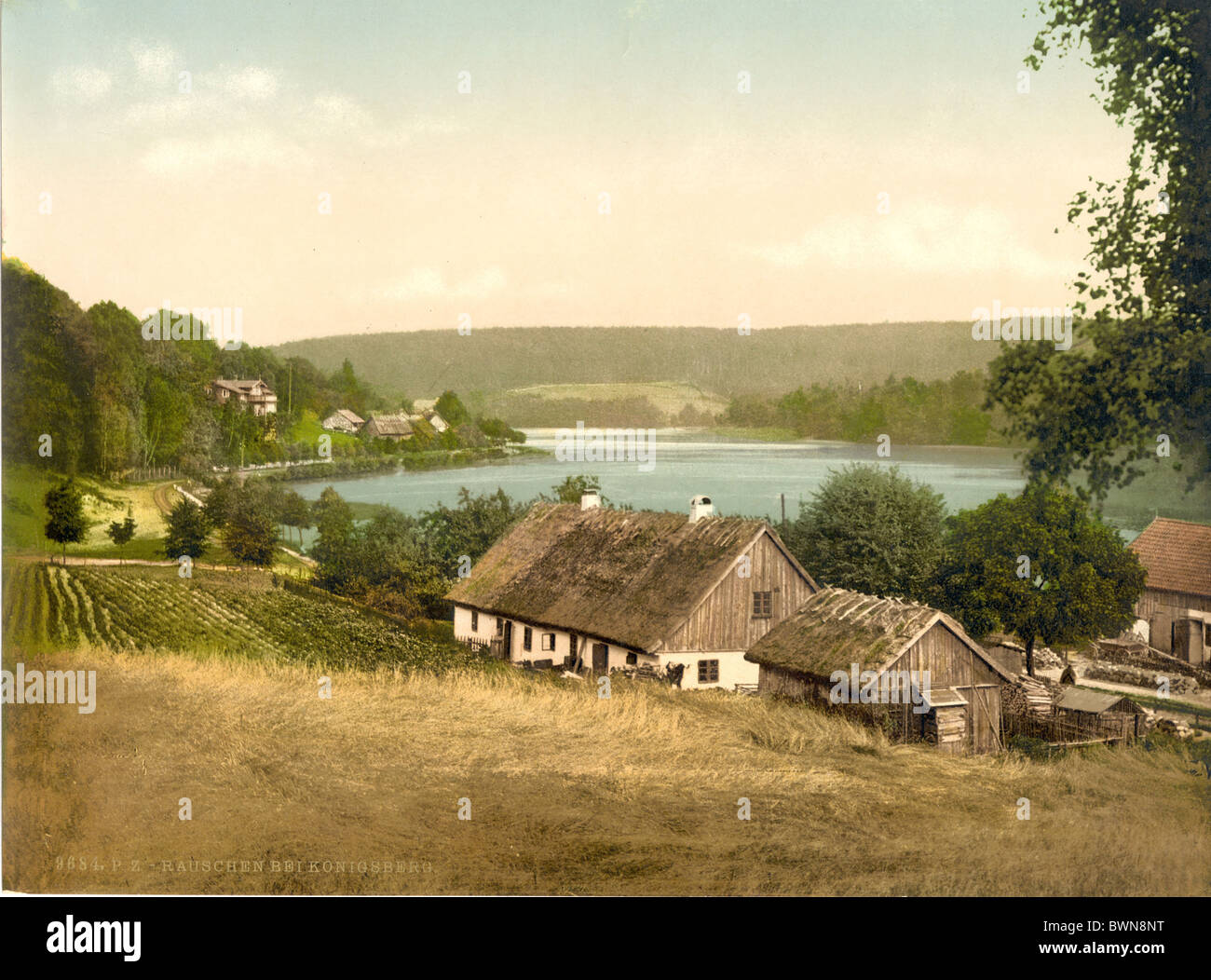 Rauschen Konigsberg Kaliningrad Oblast de la Prusse de l'ancien Empire Allemand Allemagne Europe Photochrom sur 190 Banque D'Images