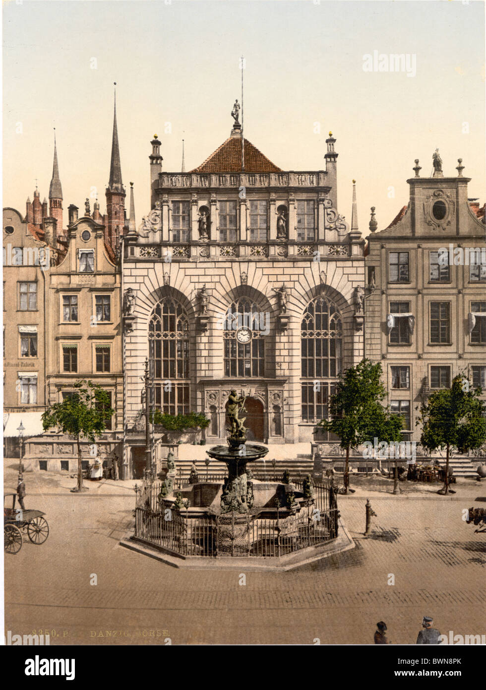 Danzig la Prusse occidentale anciennement Allemagne Europe Empire allemand Pologne 1900 Photochrom à propos historique histoire hi Banque D'Images