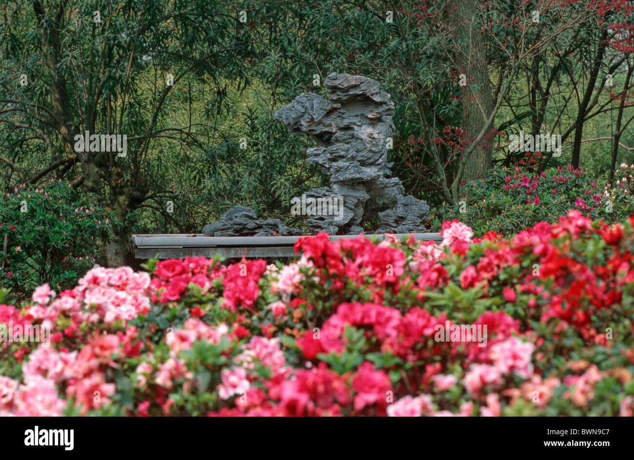 Chine Asie ville Suzhou Zhuozheng Yuan Garden Humble Administrateur site du patrimoine mondial de l'Unesco dans la province du Jiangsu Banque D'Images