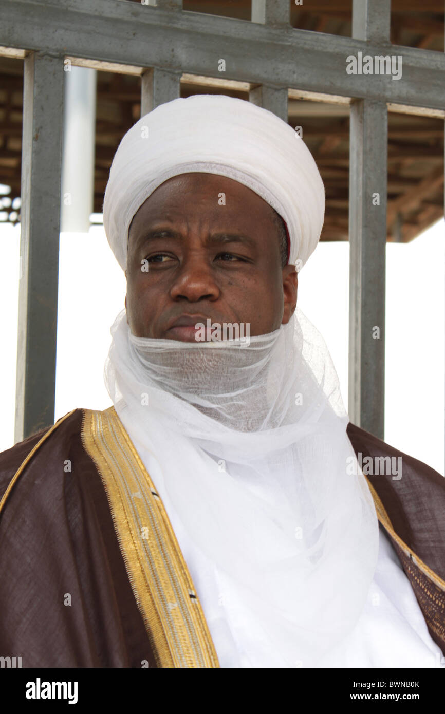 Le Sultan de Sokoto, Alhaji Abubakar sa petite annonce, leader islamique, l'Islam, règle, la charia, dans le Nord du Nigeria, l'Afrique, Banque D'Images