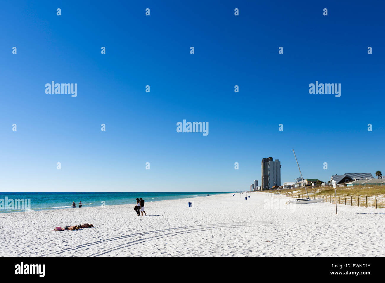 Près de Panama City Beach Pier Park, la Côte du Golfe, Florida, USA Banque D'Images