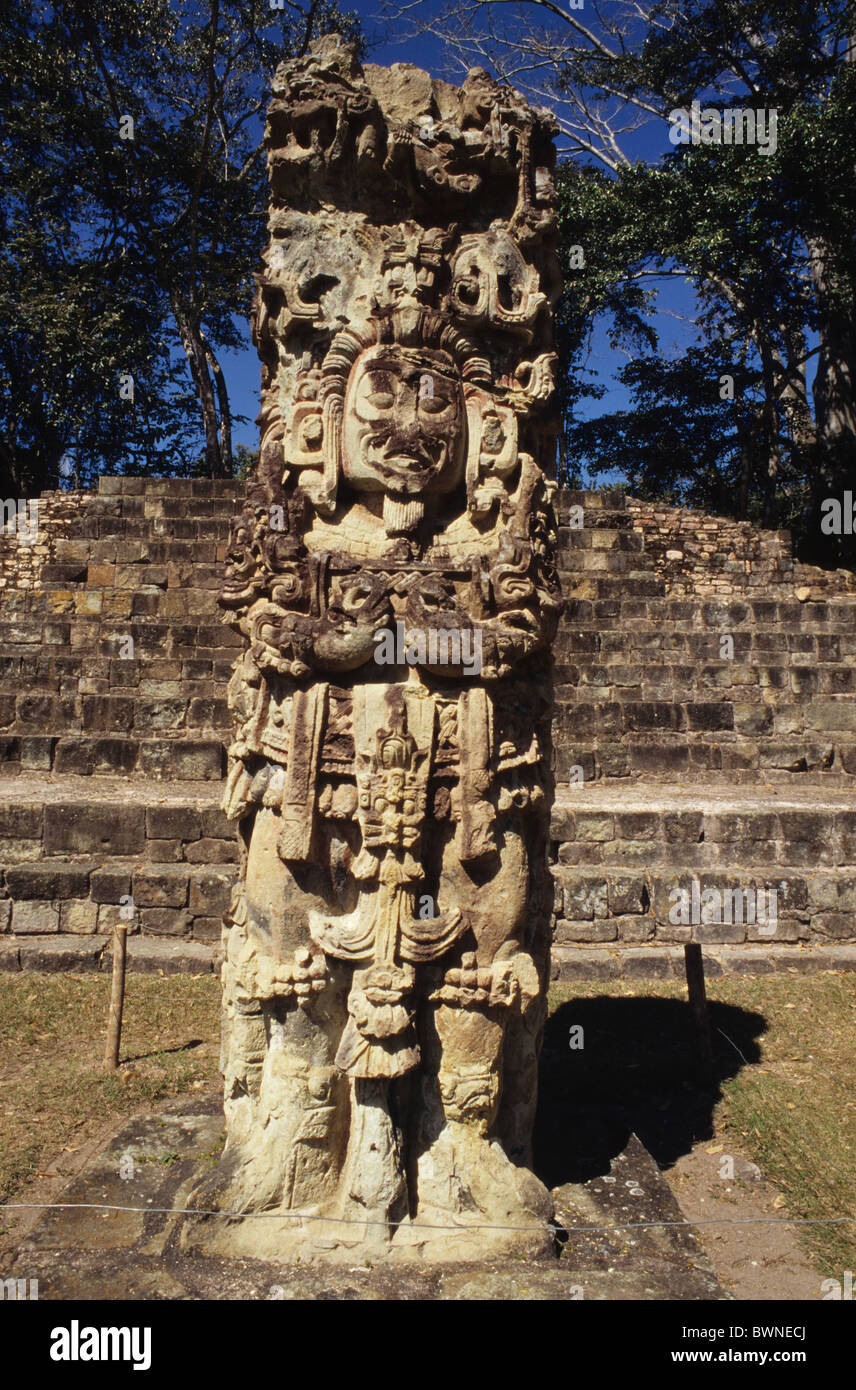 Honduras Copan ruines ruine historique bâtiment historique historique de la culture maya en Amérique centrale s archéologiques Banque D'Images