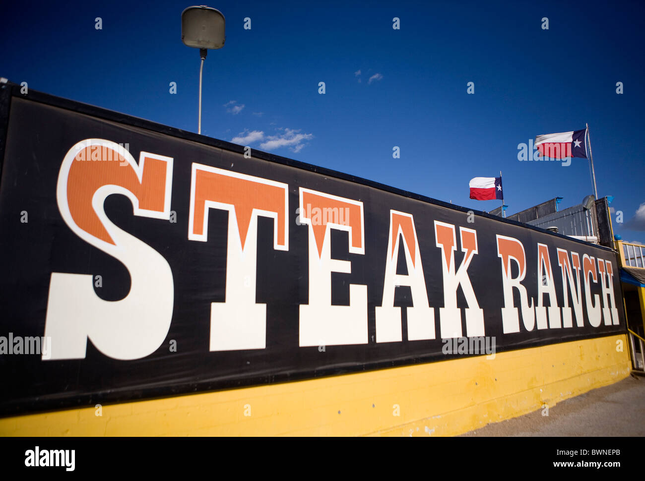 Le Big Texan Steak Ranch à Amarillo au Texas. Banque D'Images