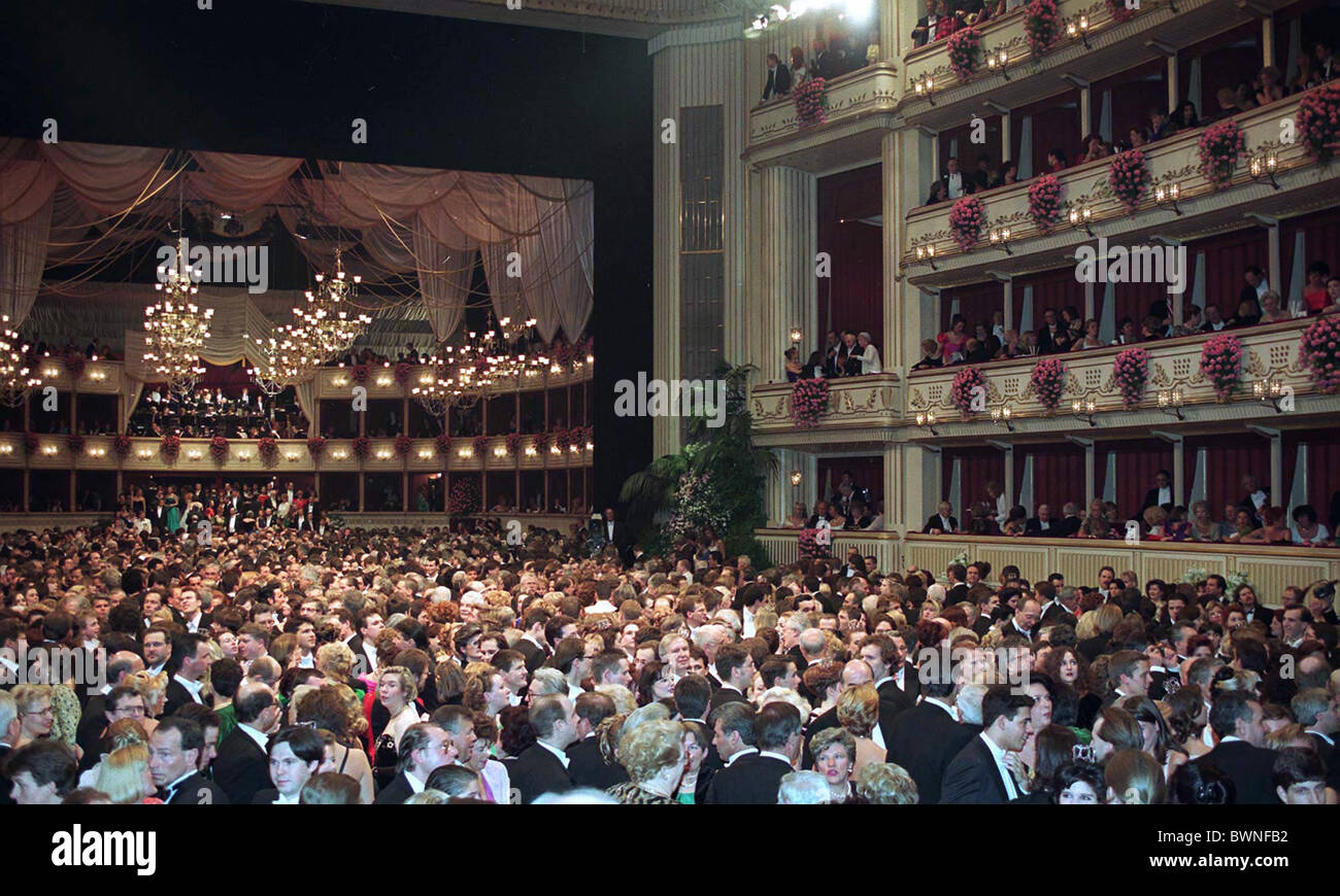 L'Opéra de Vienne - Mettez DE L'AGENDA SOCIAL. Banque D'Images