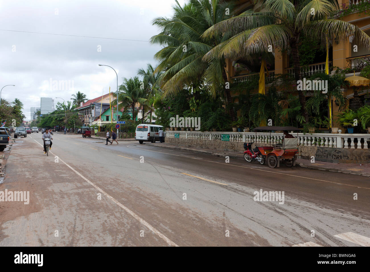 Scène de rue. Siem Reap. Le Cambodge. Asie Banque D'Images