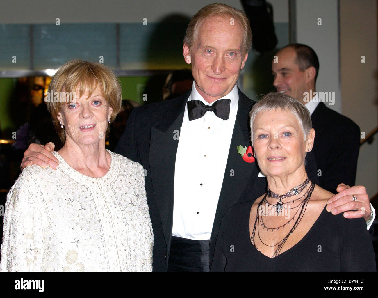 Charles Dance directeur de 'Ladies in Lavender' avec des actrices dame Maggie Smith et Dame Judi Dench à Londres Banque D'Images