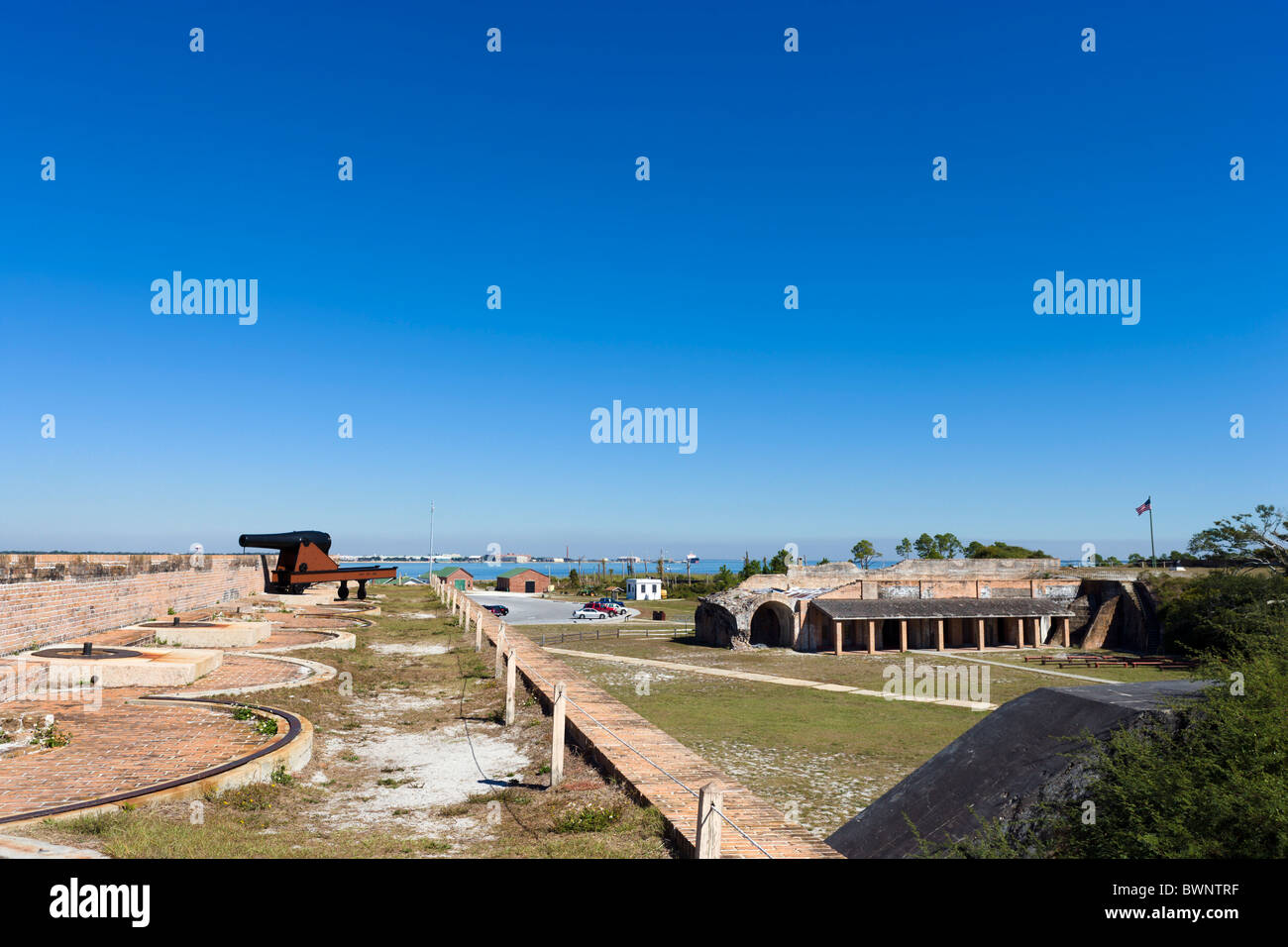 Fort Pickens, Gulf Islands National Seashore, Pensacola Beach, Santa Rosa Island, la Côte du Golfe, Florida, USA Banque D'Images