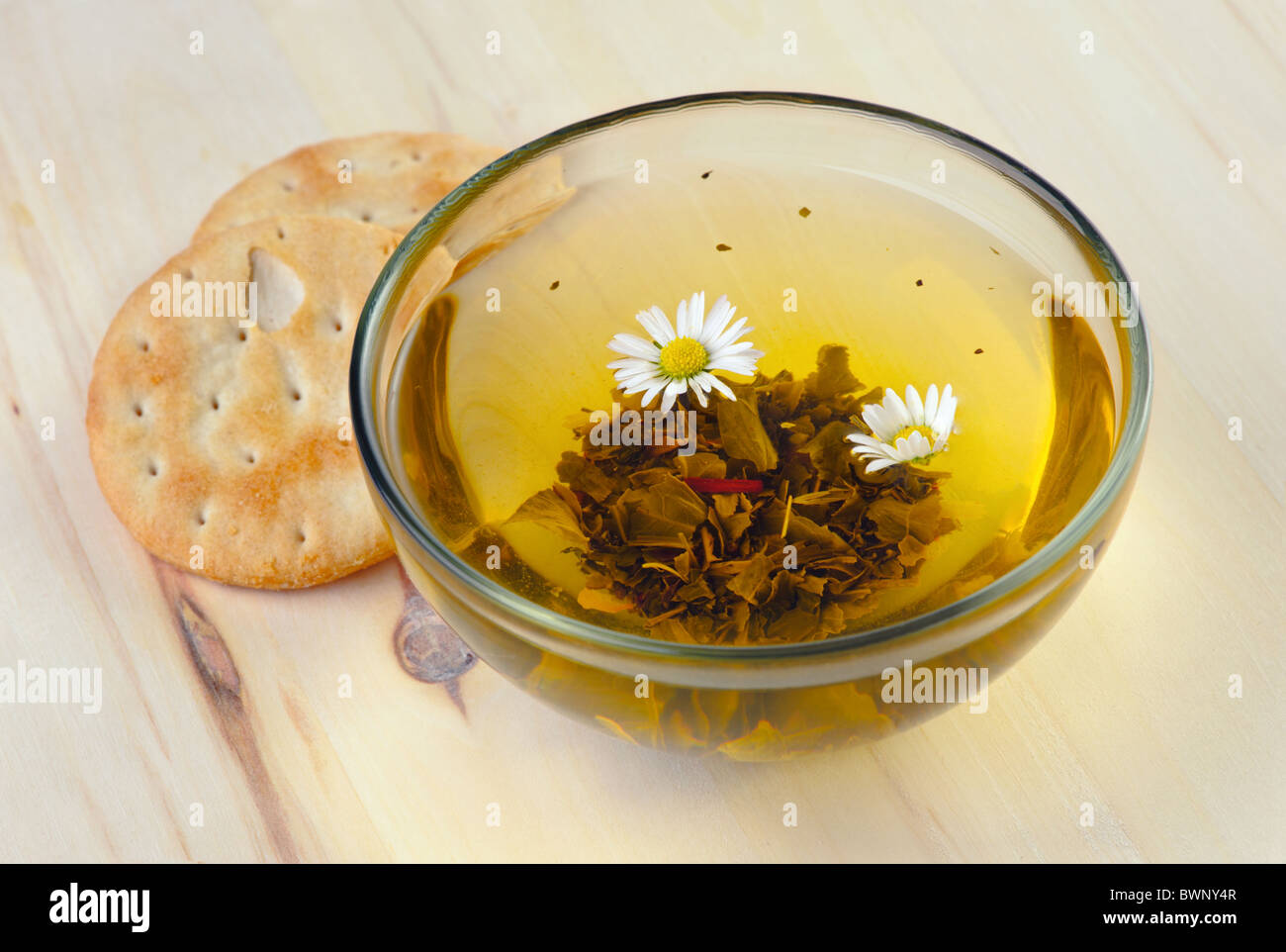 Tasse de thé de fines herbes Banque D'Images