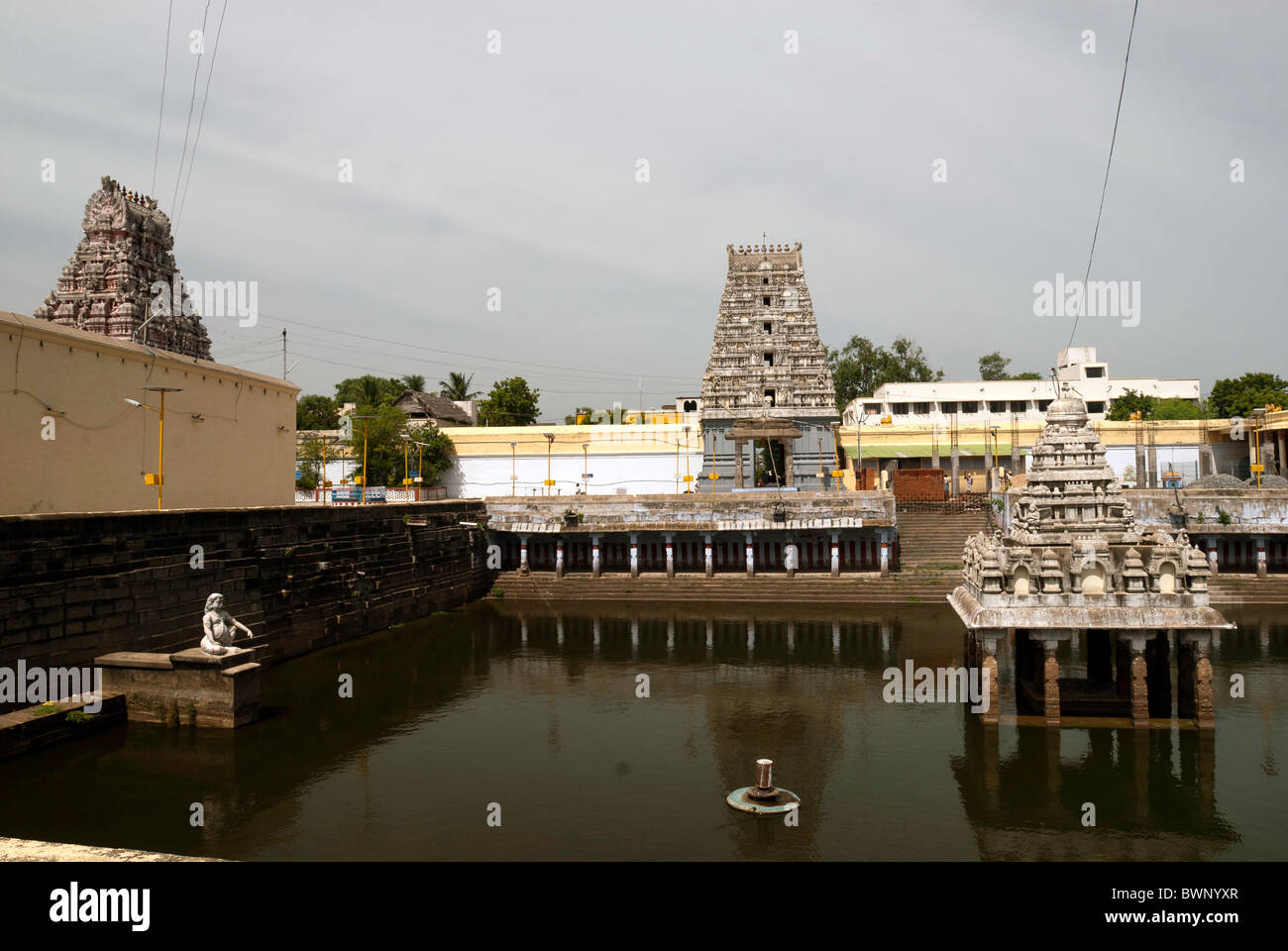 L'Kamakshi Amman Temple Hindu saivite ; ; ;;Kanchipuram de Kancheepuram, Tamil Nadu, Inde.matin Banque D'Images