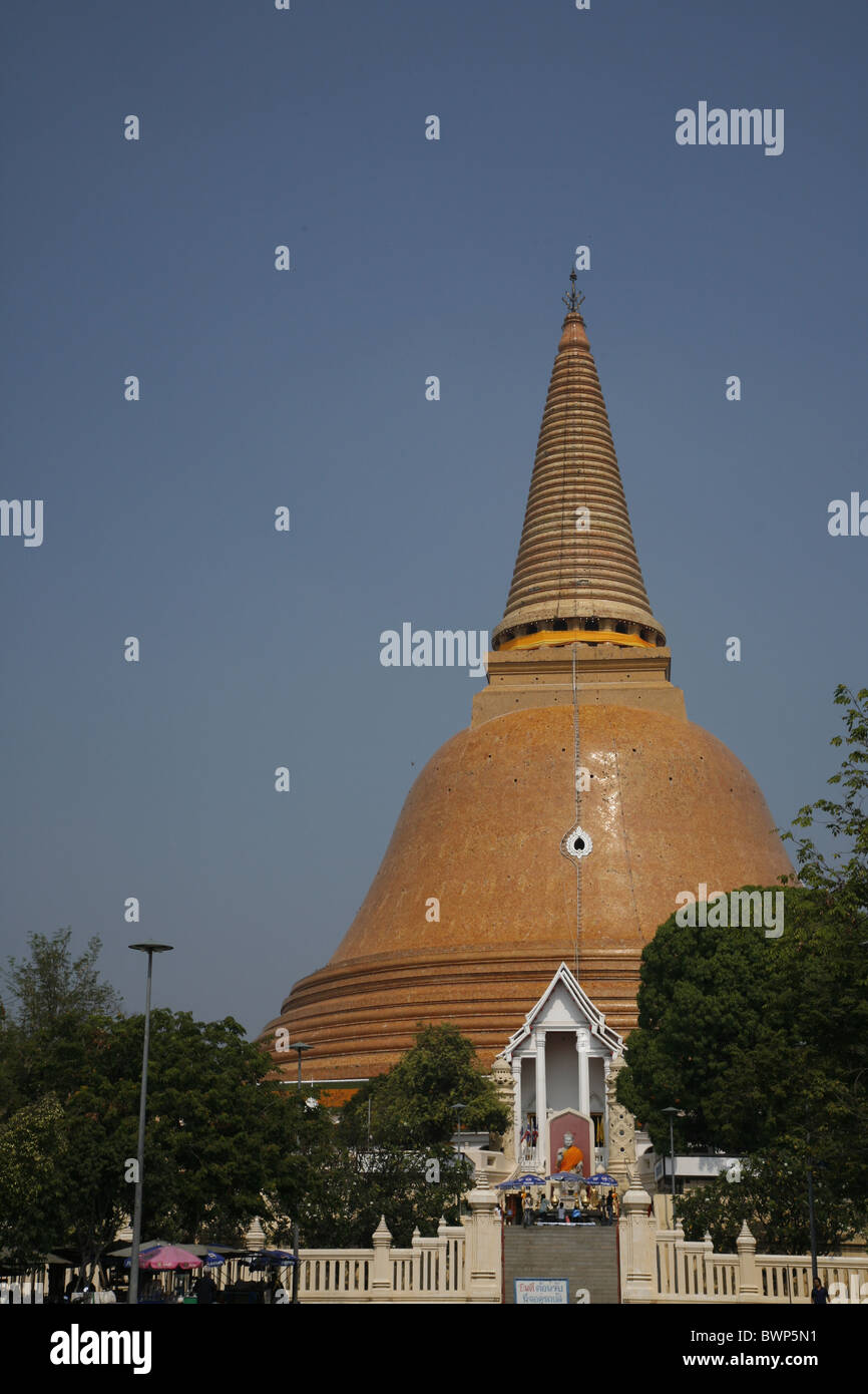 Asie Thaïlande Phra Pathom Chedi Nakhon Pathom Asie du Sud-Est le bouddhisme religion culture temple architecture Banque D'Images