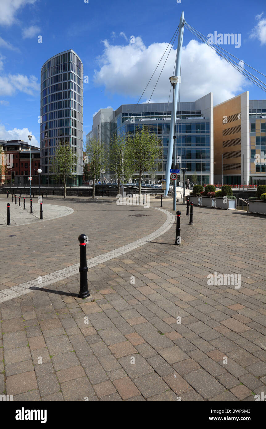 Le quartier du Temple de Bristol, près de la gare de Temple Meads. Banque D'Images