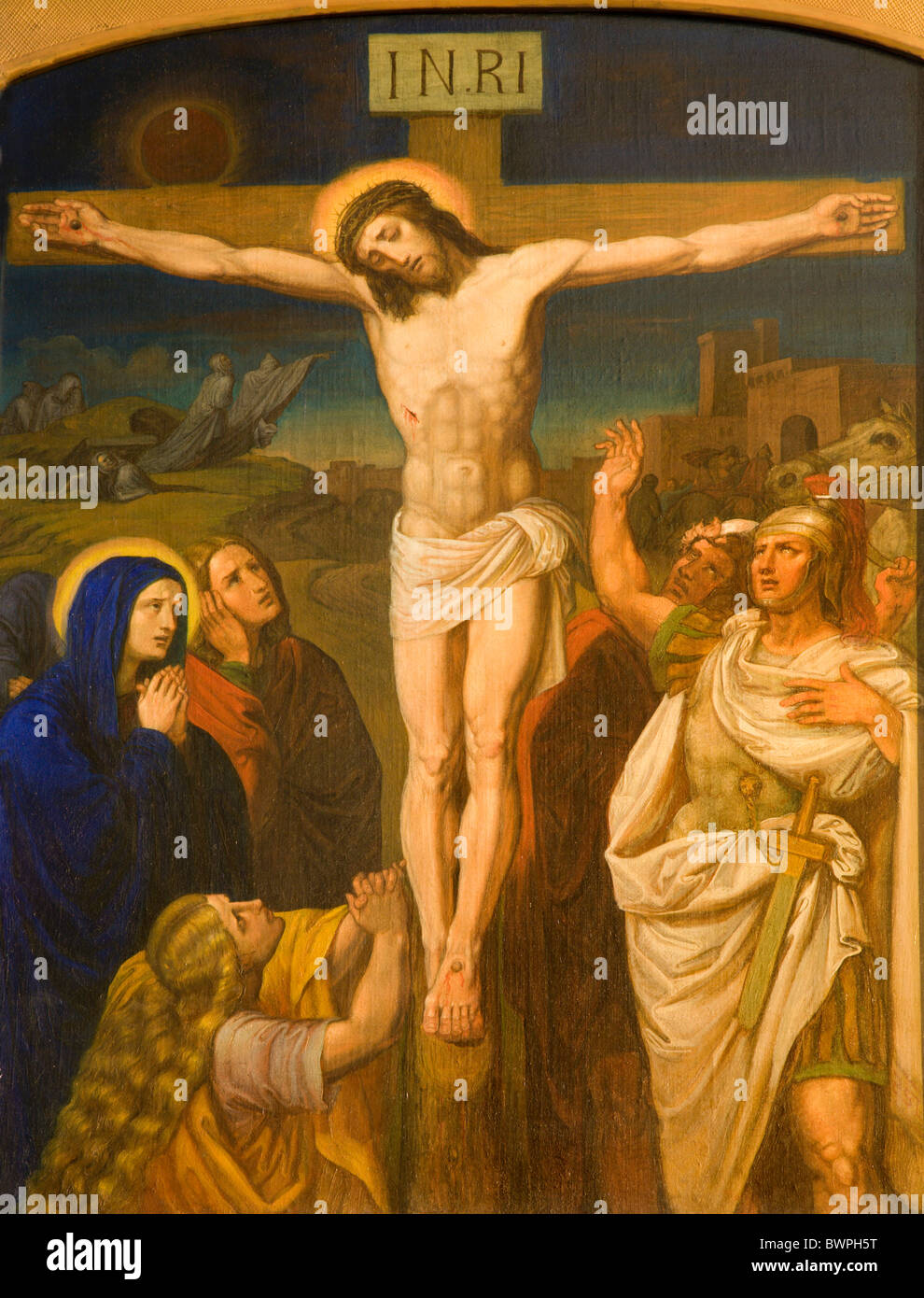 Le Christ sur la croix de l'église de Vienne Kirche am Hof Banque D'Images