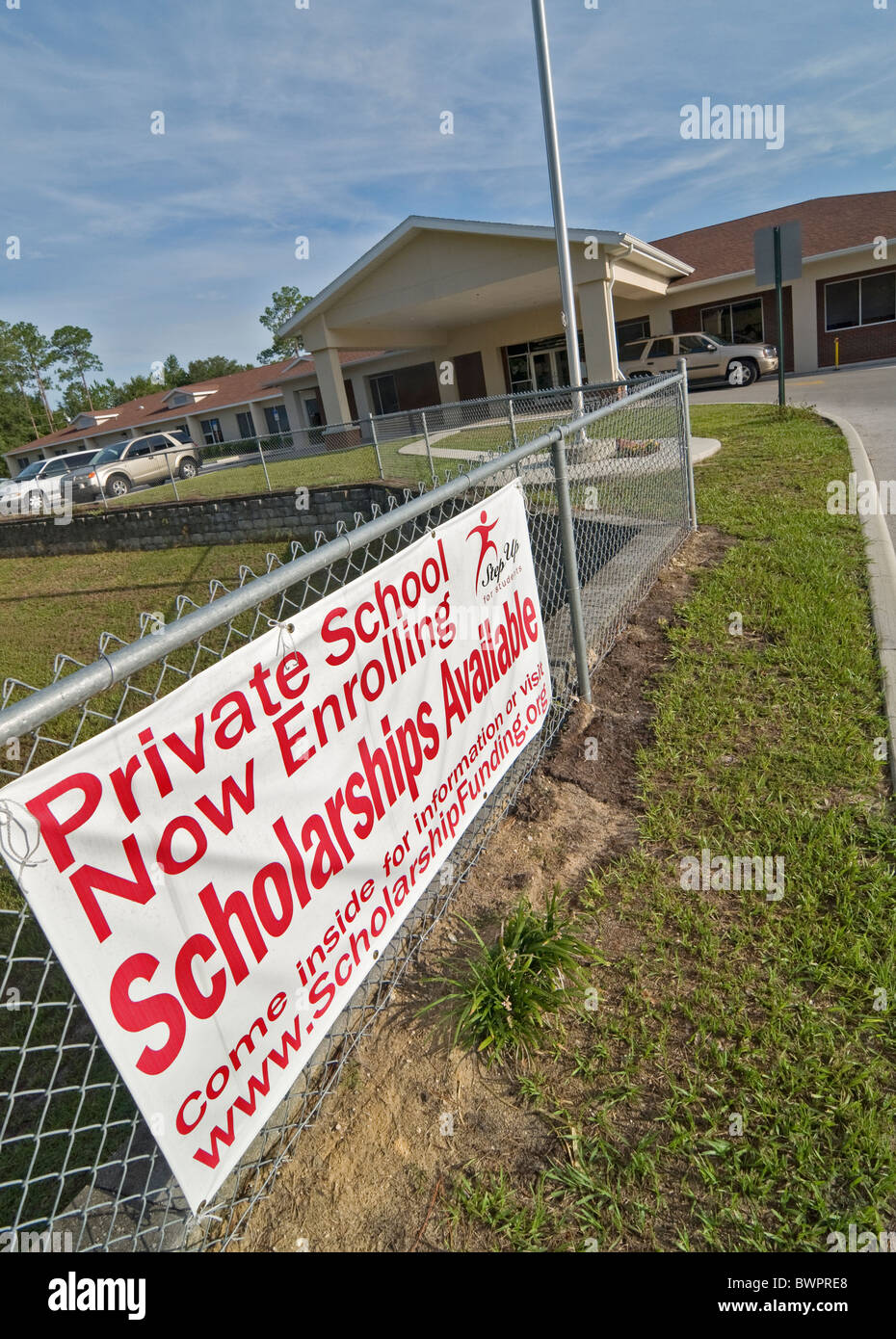 Christian Academy, première école religieuse privée, High Springs, en Floride. Banque D'Images