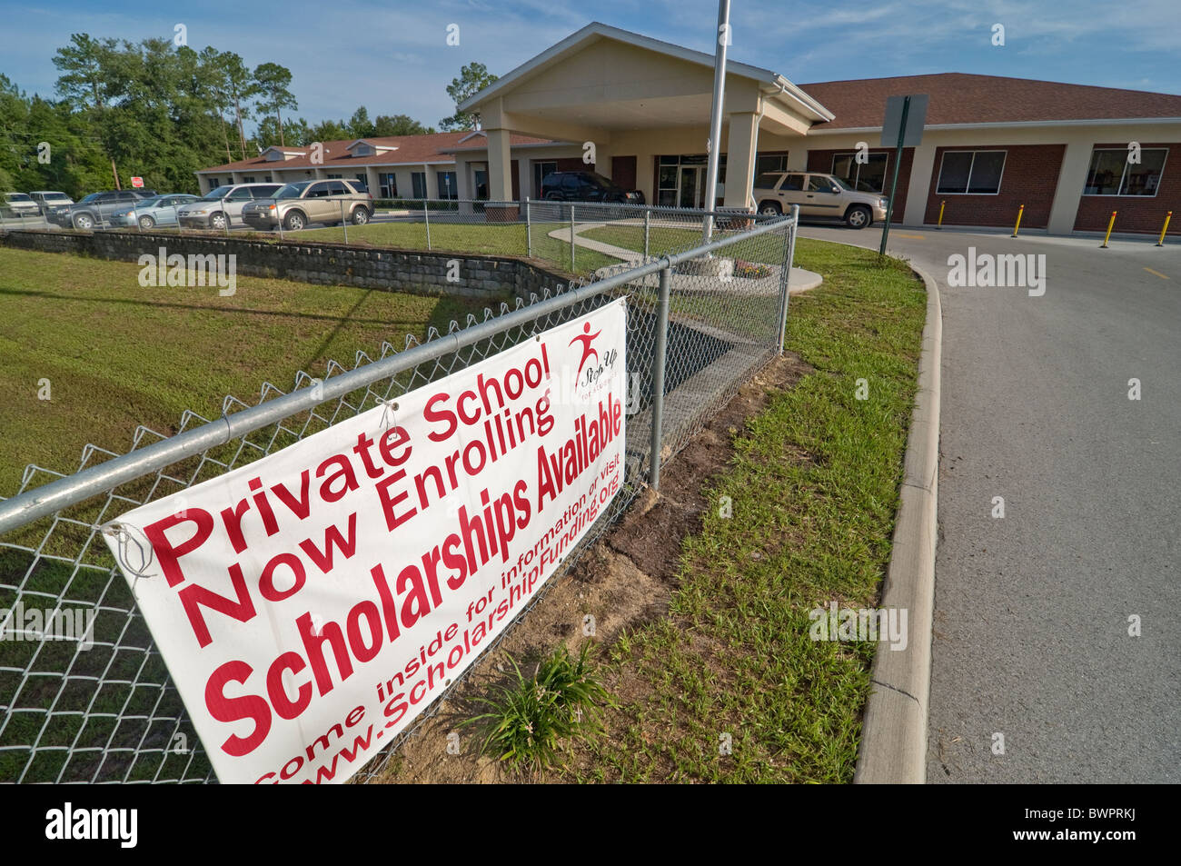 Première Christian Academy, une école religieuse privée, High Springs, en Floride. Banque D'Images