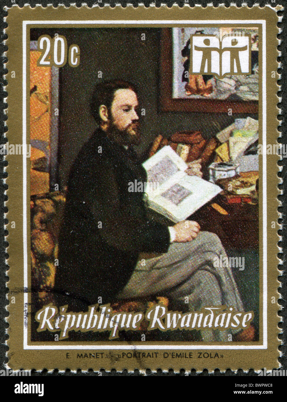 Dessiner par Edouard Manet - Portrait d'Emile Zola, (1868), Musée d'Orsay, Paris, Banque D'Images