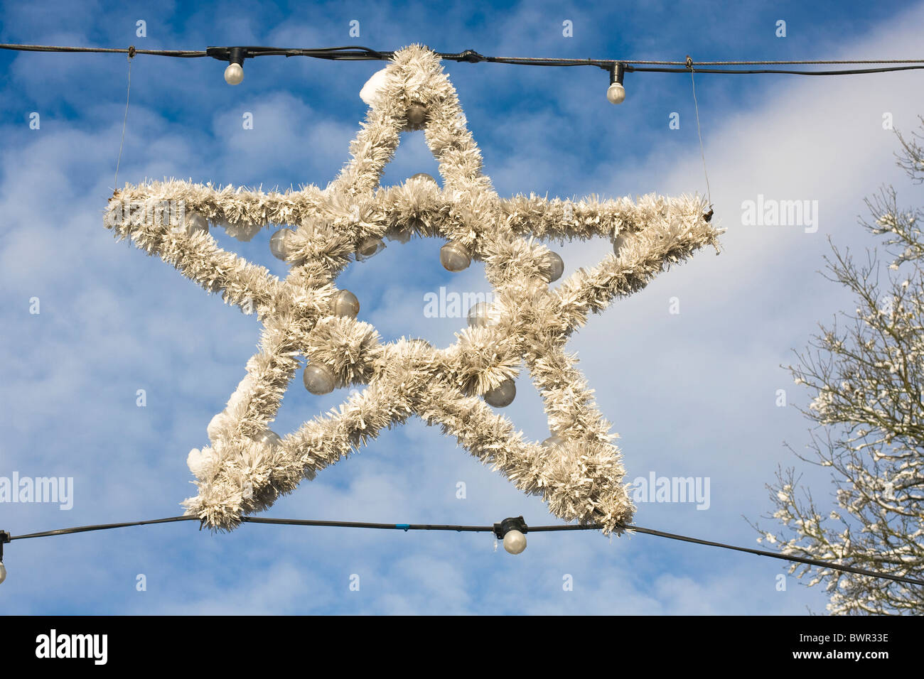 Forme d'étoile décoration de Noël. Banque D'Images