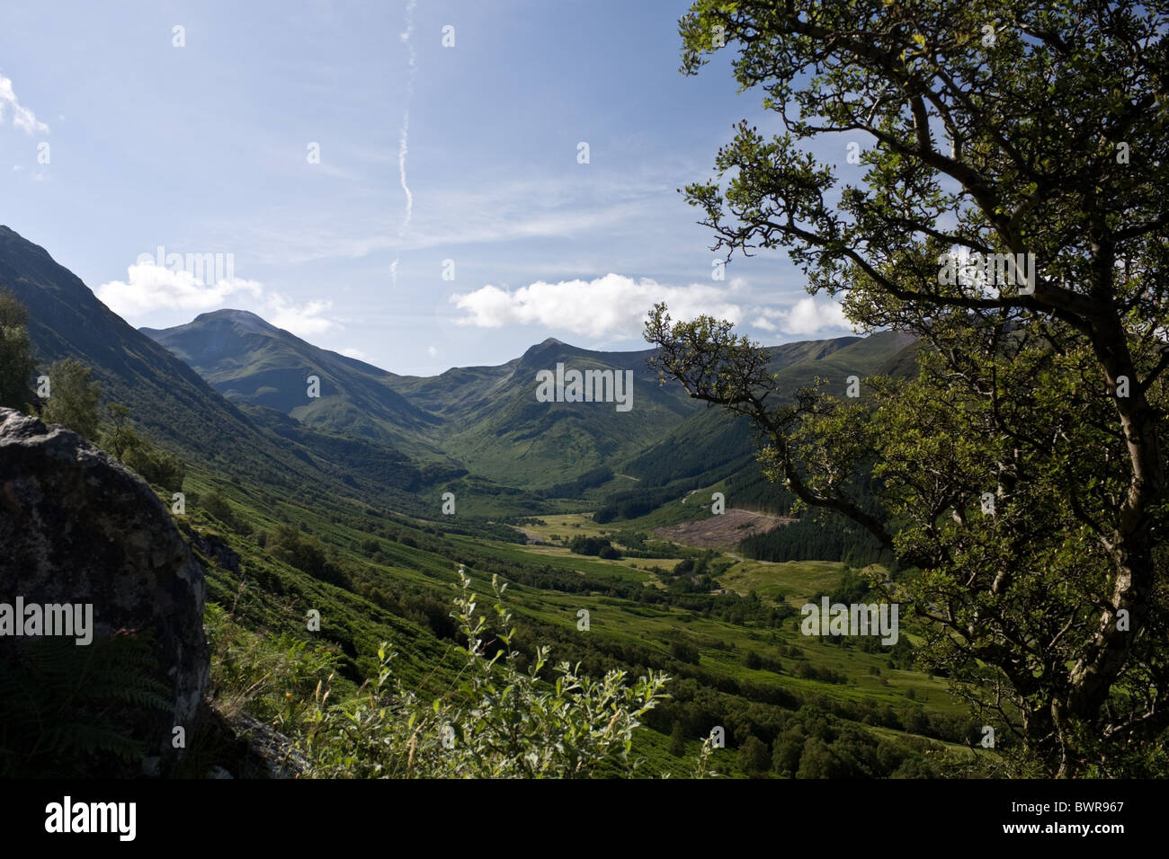 Paysage écossais lors d'une journée ensoleillée Banque D'Images