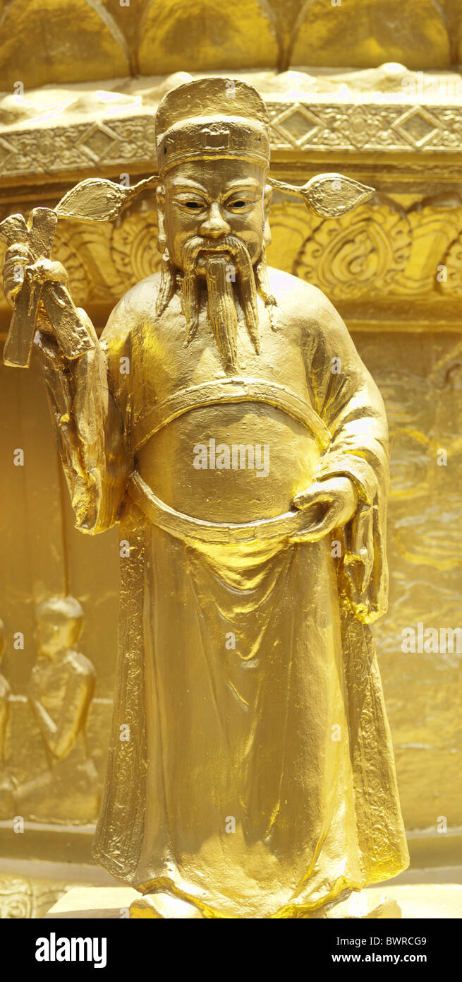 Buddhist statue d'or Banque D'Images