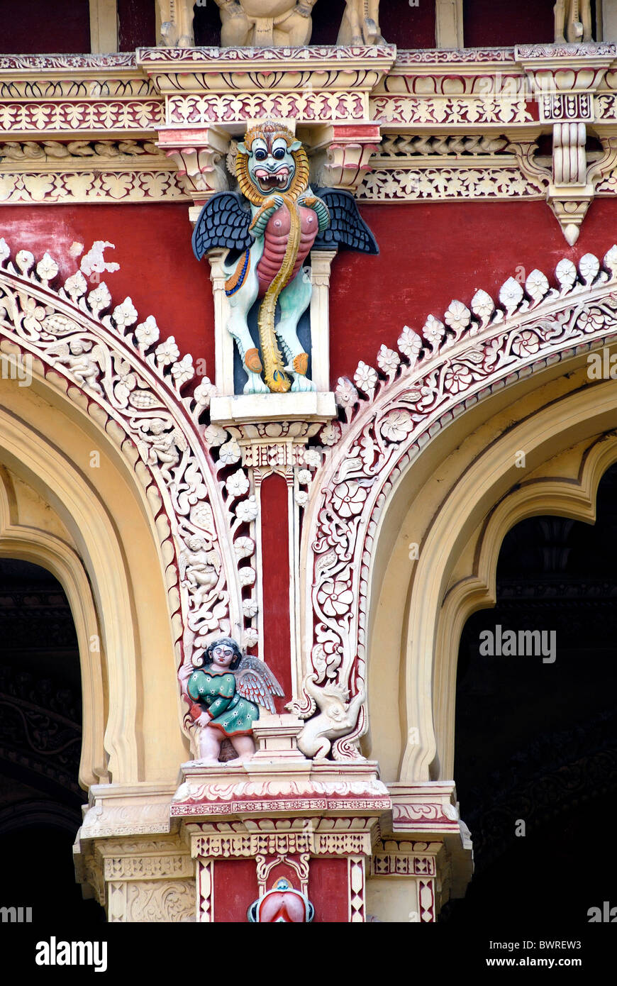 Palais Thirumalai NAYAK MADURAI TAMILNADU Banque D'Images