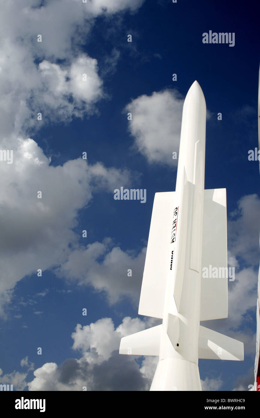 Mbda missiles Aster 300 sur l'affichage à jour ouvert militaire publique Banque D'Images
