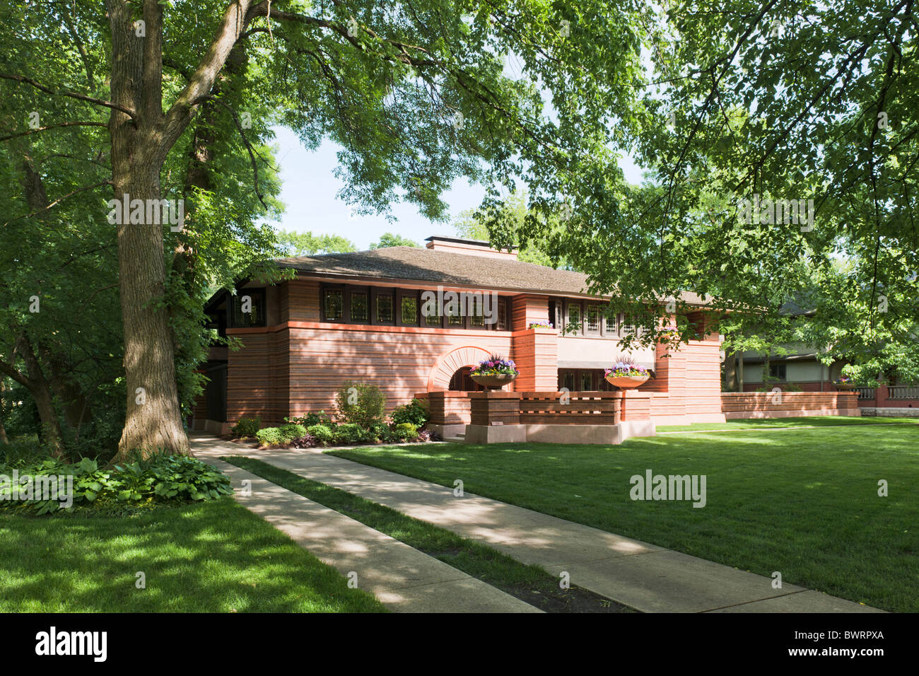 Maison Huertley Arthur, Oak Park, Chicago, Illinois Banque D'Images