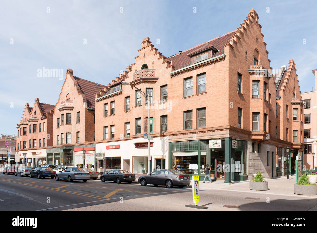 Oak Park Avenue et de lake Street, Chicago, Illinois Banque D'Images