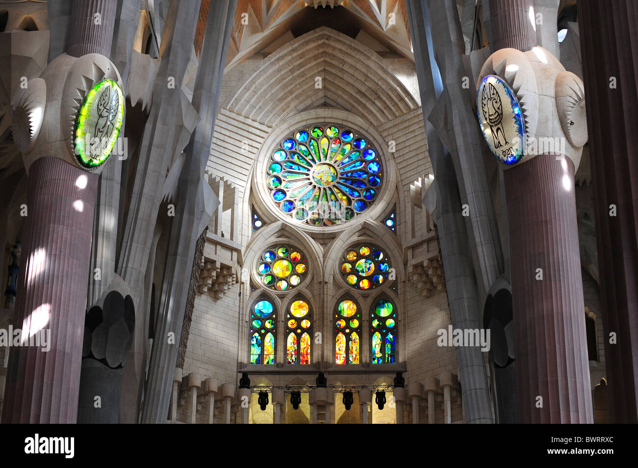 Sagrada Familia Antoni Gaudí Barcelone Espagne Catalogne Banque D'Images