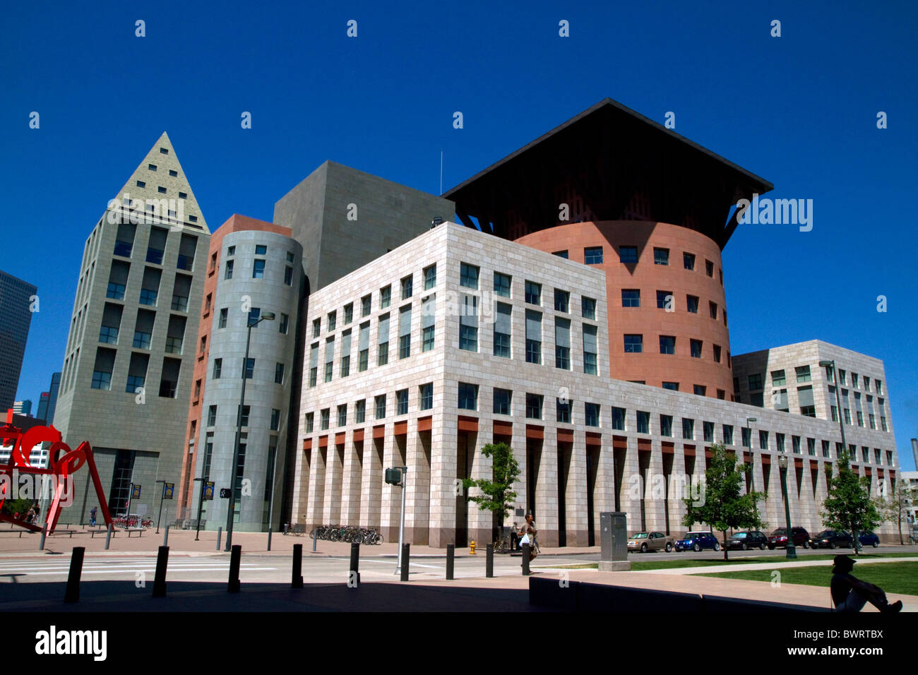 La Bibliothèque publique de Denver à Denver, Colorado, USA. Banque D'Images