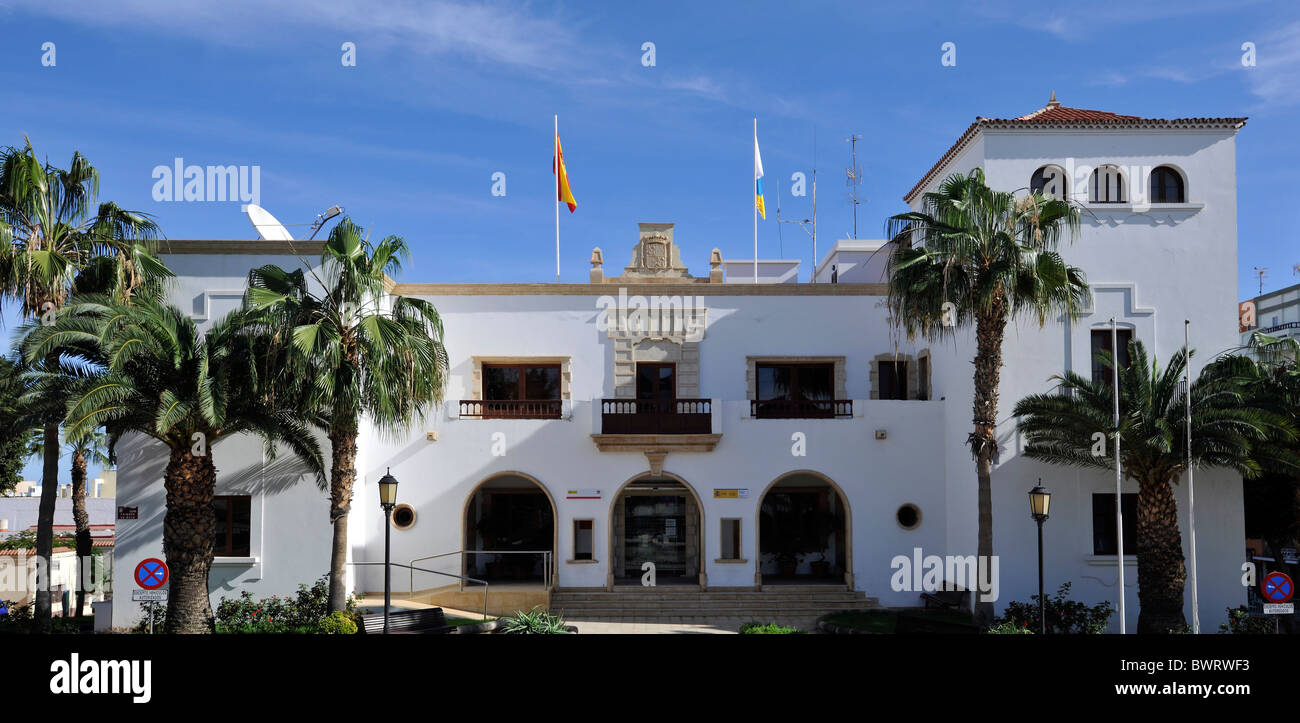 Hôtel de ville de Ayuntamiento, Puerto del Rosario, Fuerteventura, Canary Islands, Spain, Europe Banque D'Images