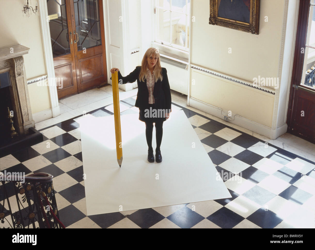 Un portrait de la baronne Susan Greenfield en l'institution royale de Grande-Bretagne Banque D'Images