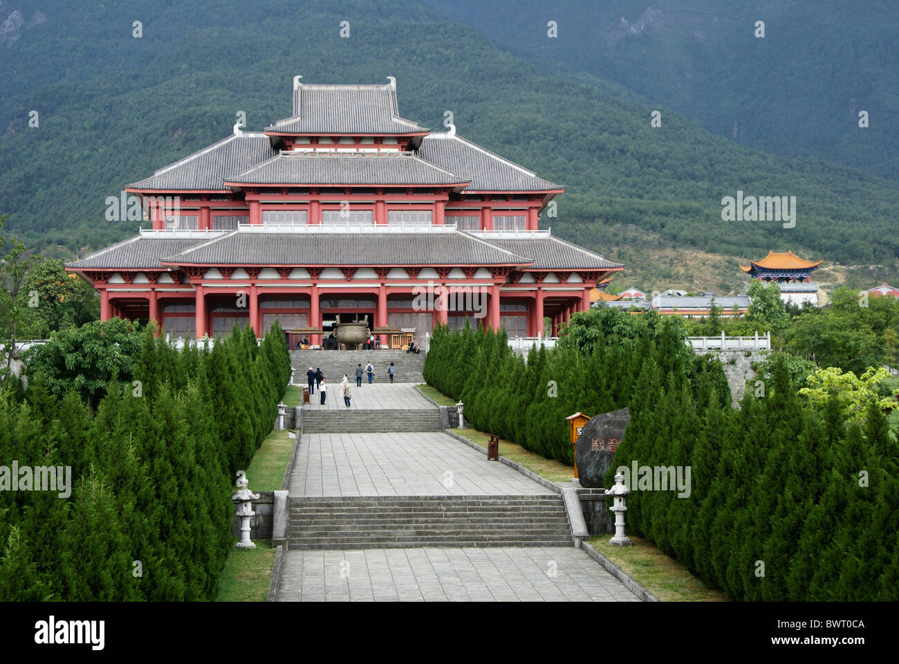 Au temple Chongsheng temple complexe, Dali, Yunnan, Chine Banque D'Images