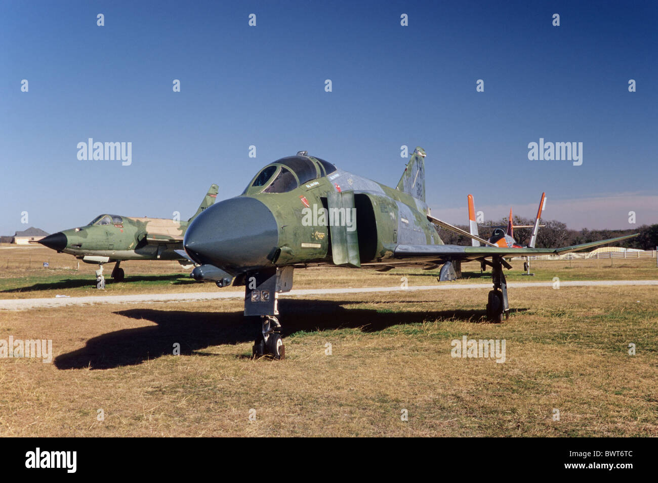 F-4 Phantom II jet fighter à Pate Museum of Transportation (fermé au début de 2010) dans Cresson, Fort Worth, Texas, États-Unis Banque D'Images