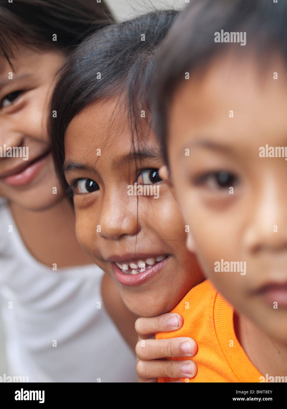 Enfants philippins Banque D'Images