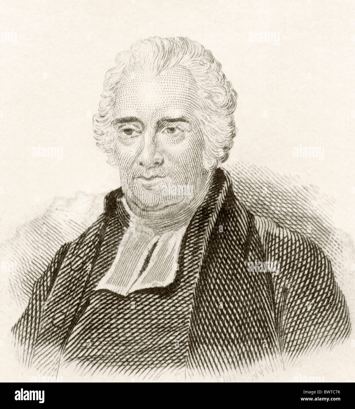 Vicesimus Knox, 1752 à 1821. Anglais d'essayiste et de ministre. Banque D'Images