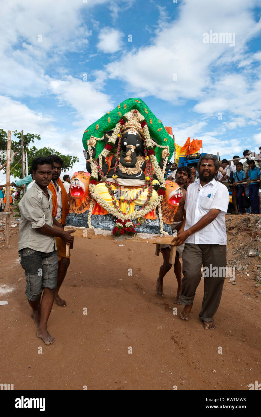 Festival de Ganesh au Tamil Nadu, Inde du Sud, Inde. Banque D'Images