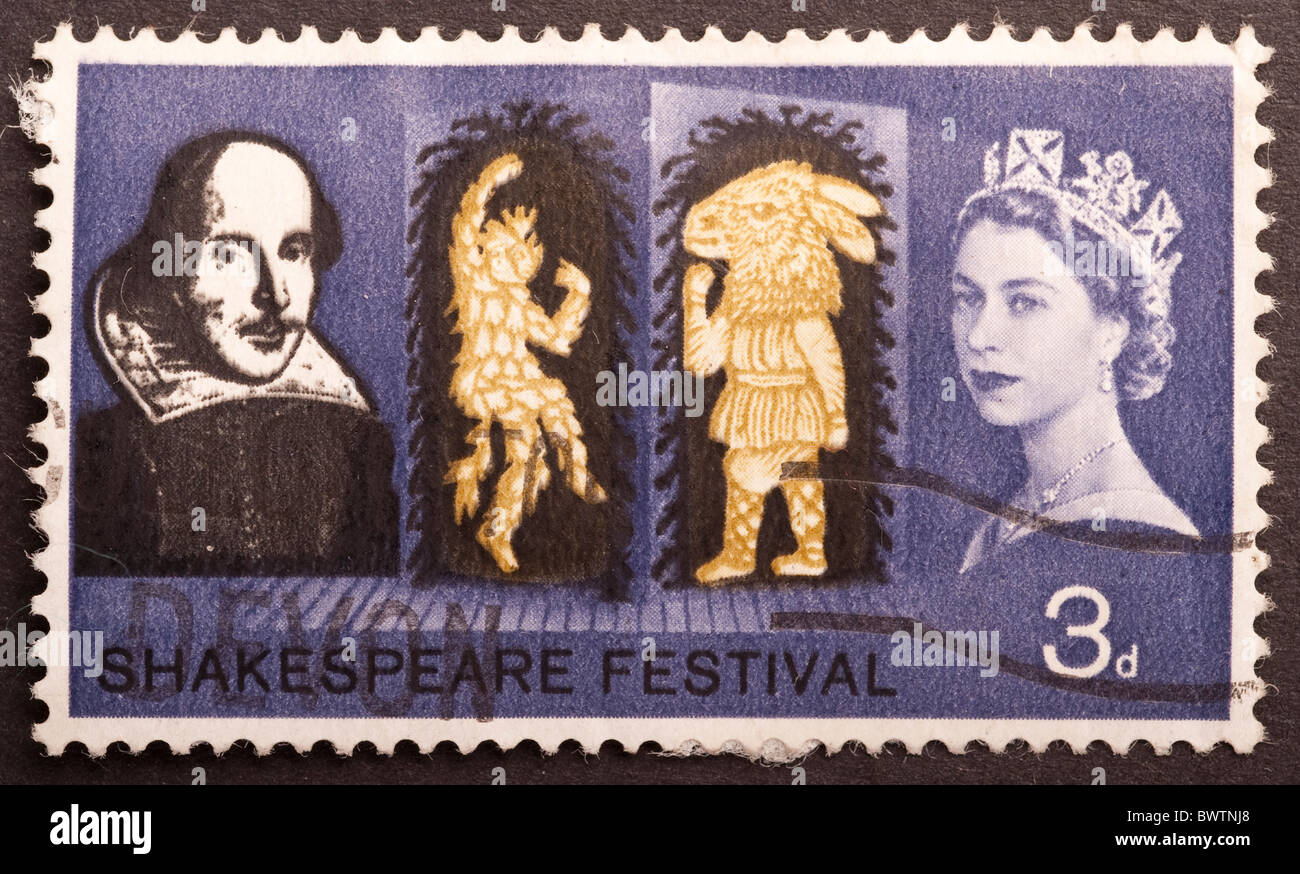 Royaume Uni timbre poste 3d, 1964 question Banque D'Images