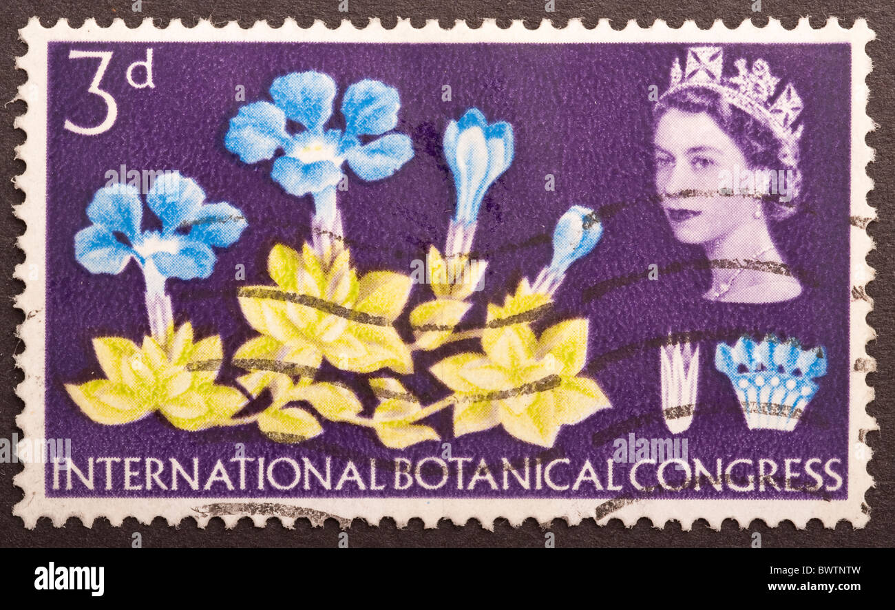 Royaume Uni timbre poste 3d, 1964 question Banque D'Images