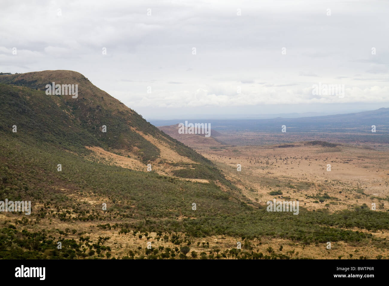 La grande vallée du Rift au Kenya, Afrique Banque D'Images