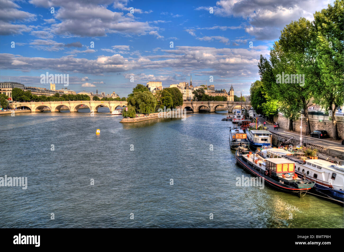 Seine Paris France Banque D'Images