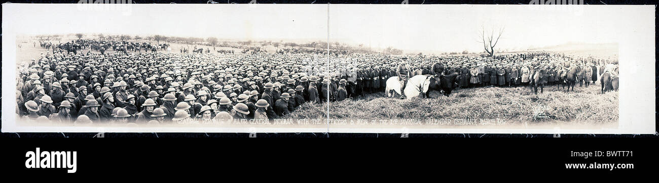 Le général Pershing Le Général Dickman Première Guerre mondiale WW1 Vallendar Allemagne Europe 1919 historique historique sa Banque D'Images