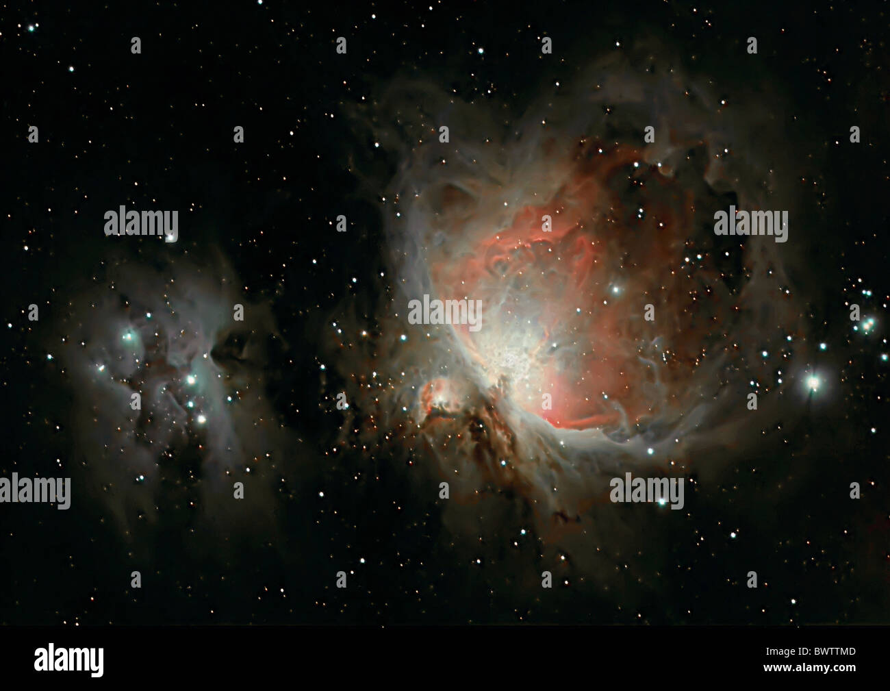 Nébuleuse d'Orion M42 NGC 1976 constellation Orion space l'espace universum galaxies galaxie voie lactée étoile s Banque D'Images