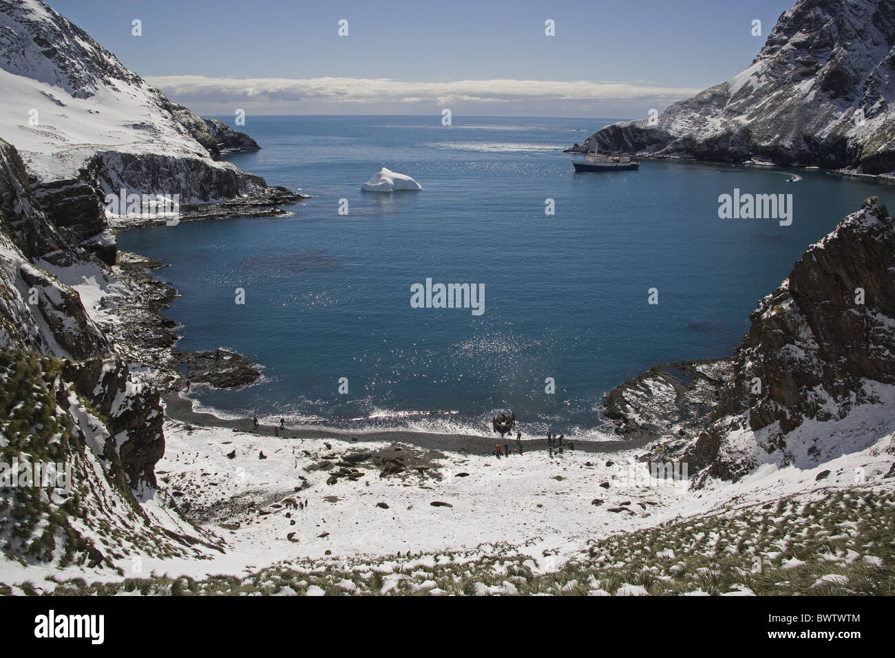 La Géorgie du Sud Géorgie du sud de l'île de l'océan atlantique sud îles subantarctiques' 'sous-Argentina' pays scenic scenics Banque D'Images