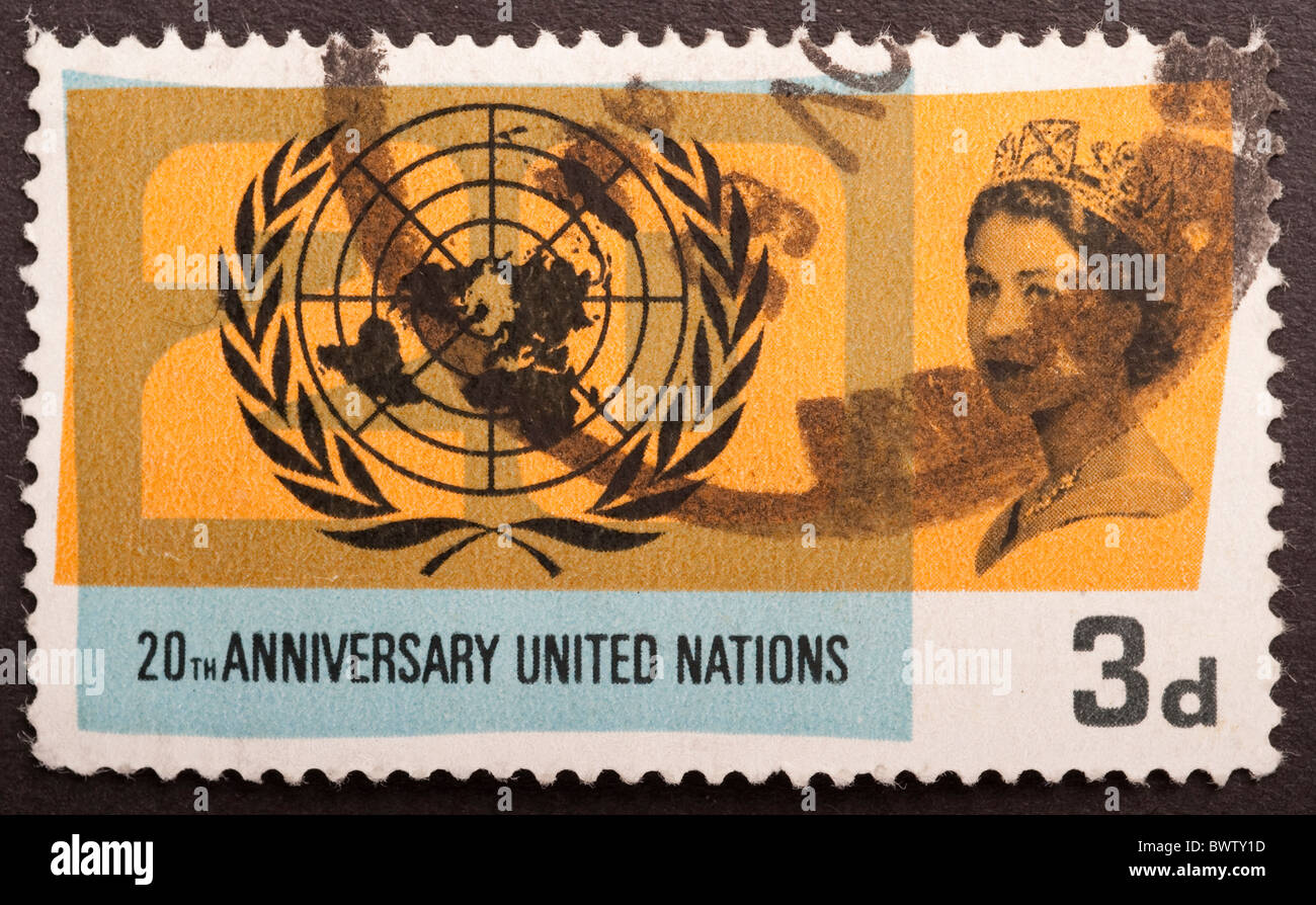 Royaume Uni timbre poste 3d Banque D'Images