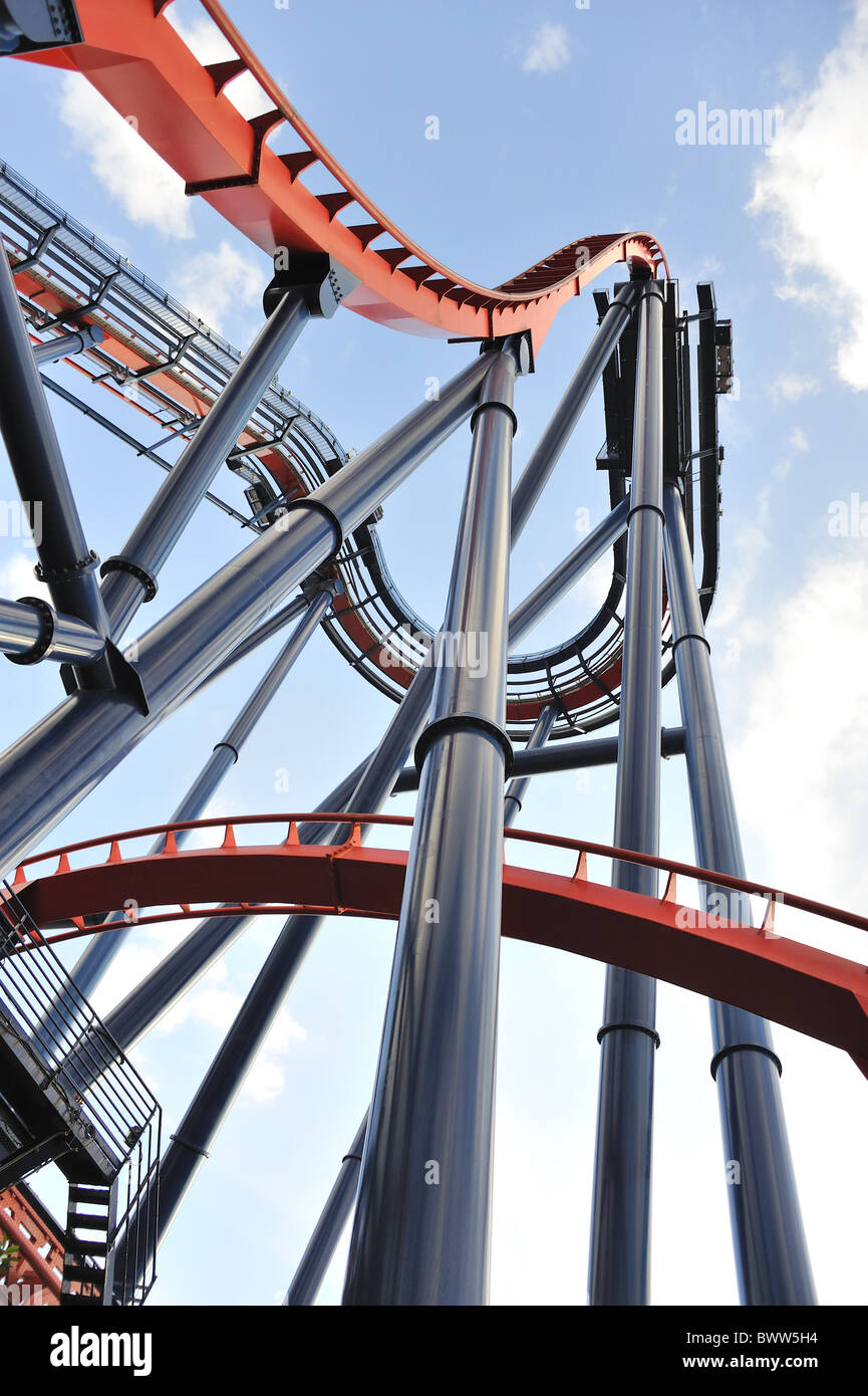 Busch Gardens rollercoaster Banque D'Images