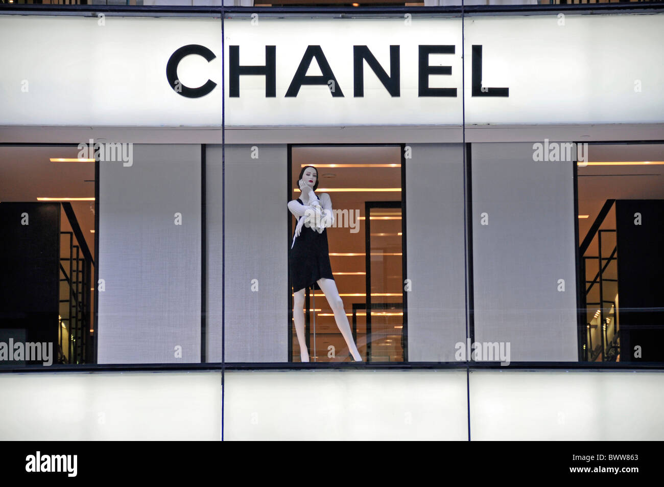 États-unis d'Amérique États-Unis Amérique du Nord New York city boutique CHANEL mode Manhattan Etats-Unis d'un Banque D'Images