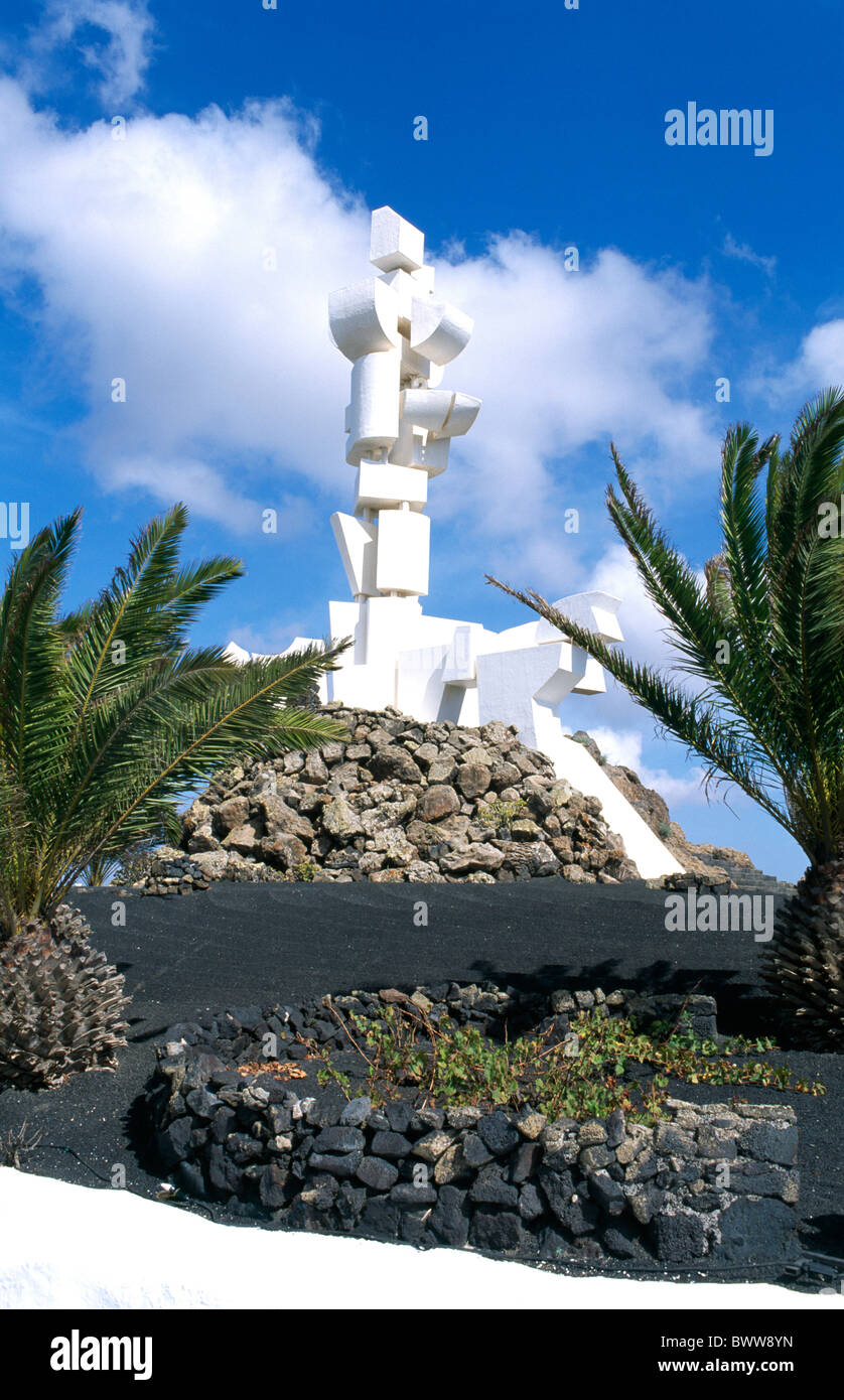 L'île de Lanzarote Canaries Canaries Espagne Europe à l'extérieur journée Monumento al Campesino San Bartolome p Banque D'Images