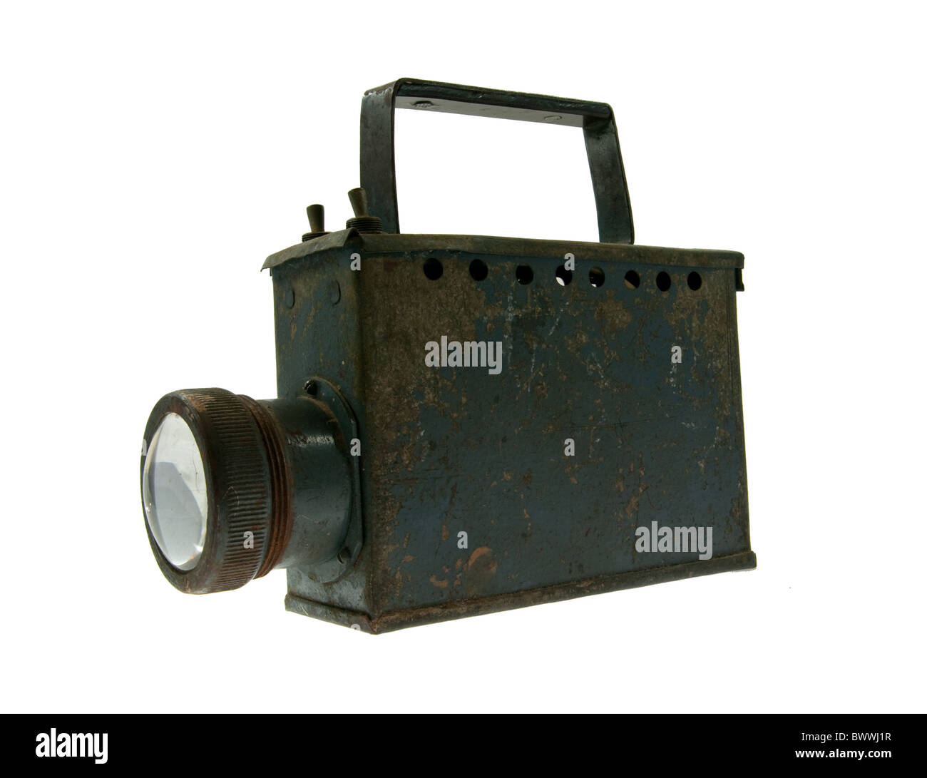 La photo de la lampe de poche pour les mineurs Banque D'Images